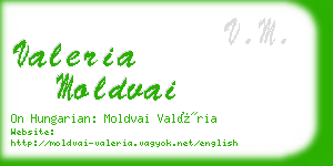 valeria moldvai business card